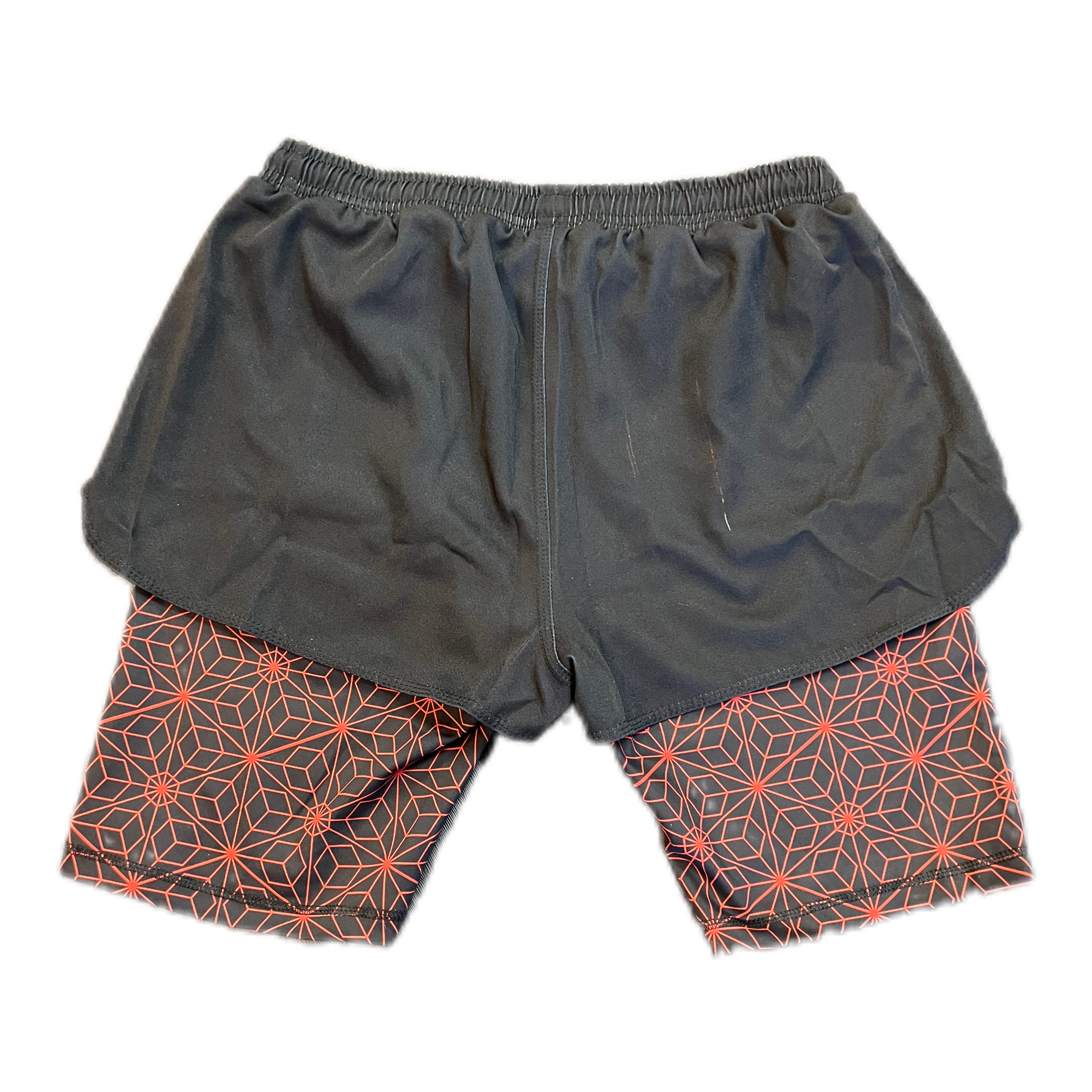 Black and Red Grappling Shorts