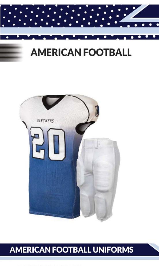 Custom football uniforms from Mega BJJ.