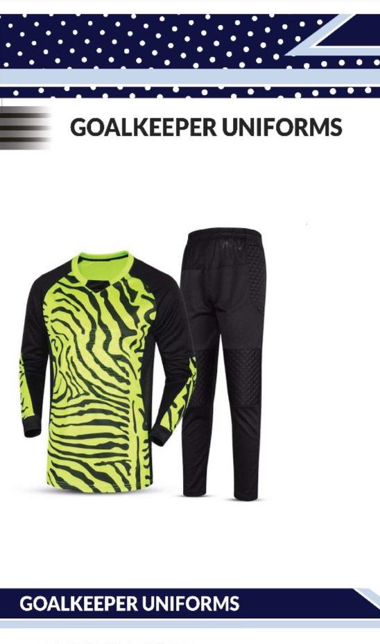 Custom goalkeeper uniforms from Mega BJJ.